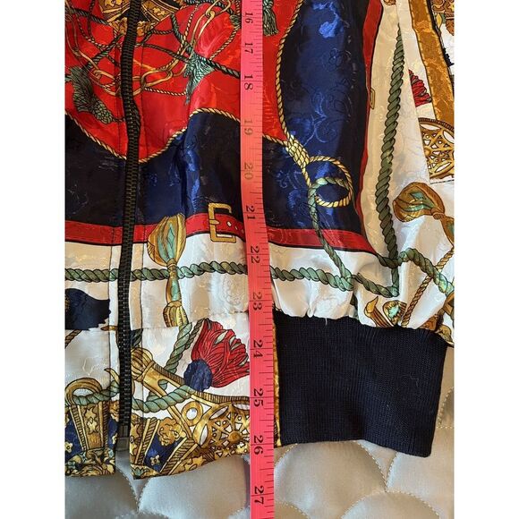 Vintage 70s-80s TRES-BEAU International Womans Satin Bomber Jacket Sz M - Picture 6 of 8